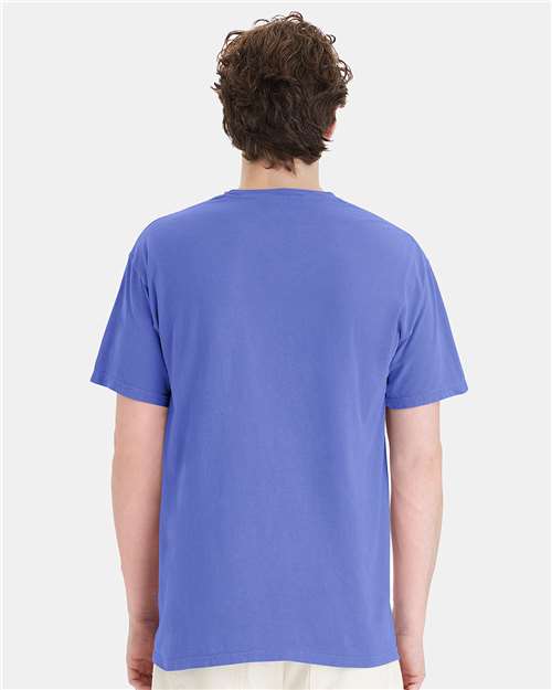 ComfortWash by Hanes Unisex Garment-Dyed Pocket T-Shirt GDH150 - Deep Forte Blue