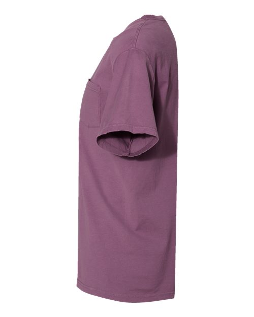 ComfortWash by Hanes Unisex Garment-Dyed Pocket T-Shirt GDH150 - Purple Plum Raisin