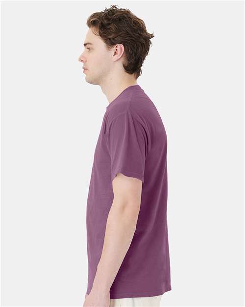 ComfortWash by Hanes Unisex Garment-Dyed Pocket T-Shirt GDH150 - Purple Plum Raisin