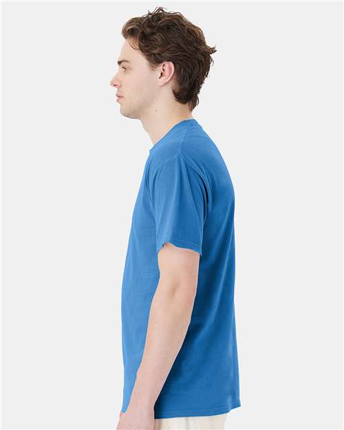 ComfortWash by Hanes Unisex Garment-Dyed Pocket T-Shirt GDH150 - Summer Sky Blue