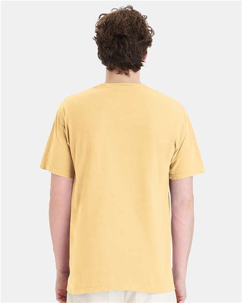 ComfortWash by Hanes Unisex Garment-Dyed Pocket T-Shirt GDH150 - Summer Squash Yellow