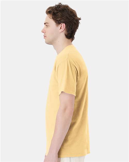 ComfortWash by Hanes Unisex Garment-Dyed Pocket T-Shirt GDH150 - Summer Squash Yellow