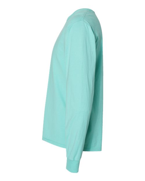 ComfortWash by Hanes Unisex Garment-Dyed Long Sleeve T-Shirt GDH200 - Mint