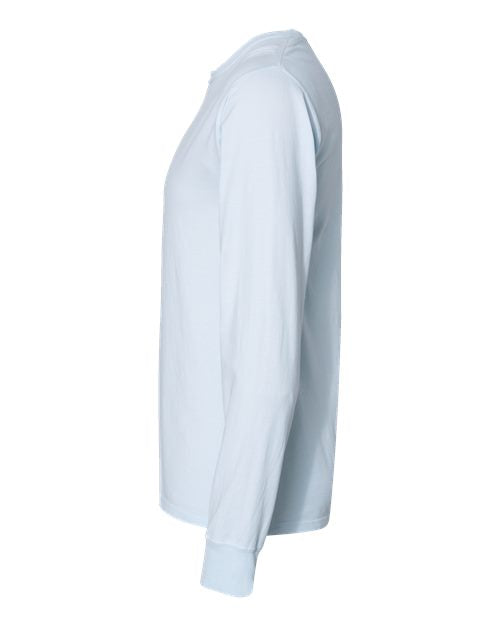 ComfortWash by Hanes Unisex Garment-Dyed Long Sleeve T-Shirt GDH200 - Soothing Blue