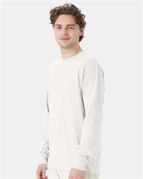 ComfortWash by Hanes Unisex Garment-Dyed Long Sleeve T-Shirt GDH200 - White