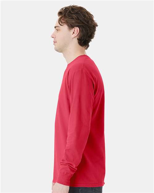 ComfortWash by Hanes Unisex Garment-Dyed Long Sleeve T-Shirt With a Pocket GDH250