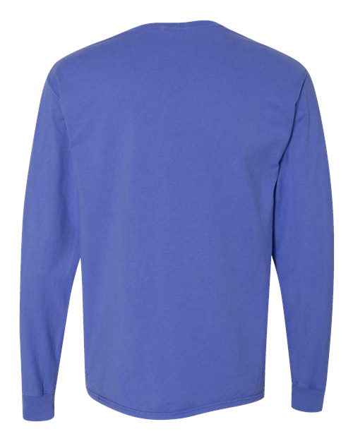 ComfortWash by Hanes Unisex Garment-Dyed Long Sleeve T-Shirt With a Pocket GDH250