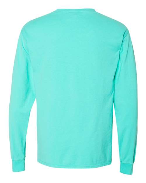 ComfortWash by Hanes Unisex Garment-Dyed Long Sleeve T-Shirt With a Pocket GDH250
