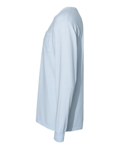 ComfortWash by Hanes Unisex Garment-Dyed Long Sleeve T-Shirt With a Pocket GDH250