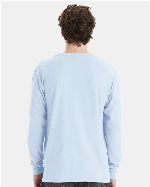 ComfortWash by Hanes Unisex Garment-Dyed Long Sleeve T-Shirt With a Pocket GDH250