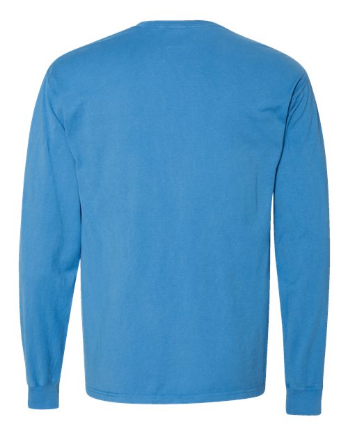 ComfortWash by Hanes Unisex Garment-Dyed Long Sleeve T-Shirt With a Pocket GDH250