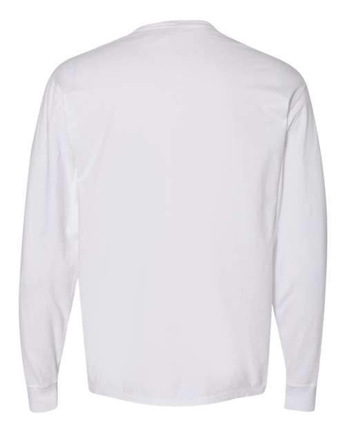 ComfortWash by Hanes Unisex Garment-Dyed Long Sleeve T-Shirt With a Pocket GDH250
