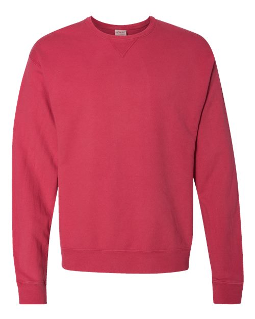 ComfortWash by Hanes Unisex Garment-Dyed Crewneck Sweatshirt GDH400 - Crimson Fall