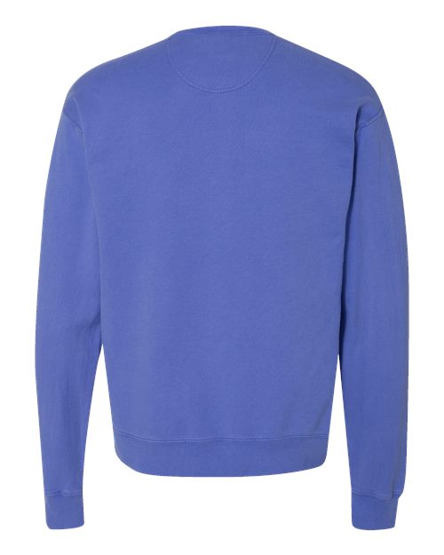 ComfortWash by Hanes Unisex Garment-Dyed Crewneck Sweatshirt GDH400 - Deep Forte Blue