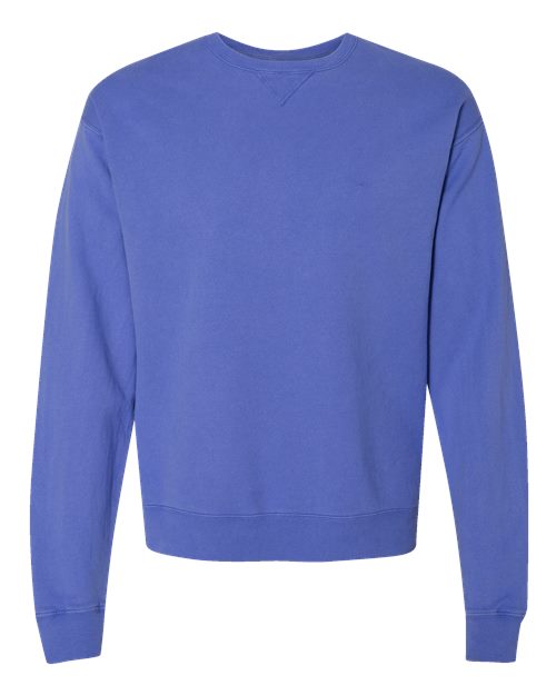 ComfortWash by Hanes Unisex Garment-Dyed Crewneck Sweatshirt GDH400 - Deep Forte Blue