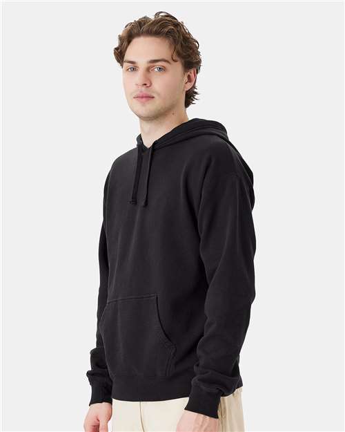 ComfortWash by Hanes Unisex Garment-Dyed Hooded Sweatshirt GDH450 - Black