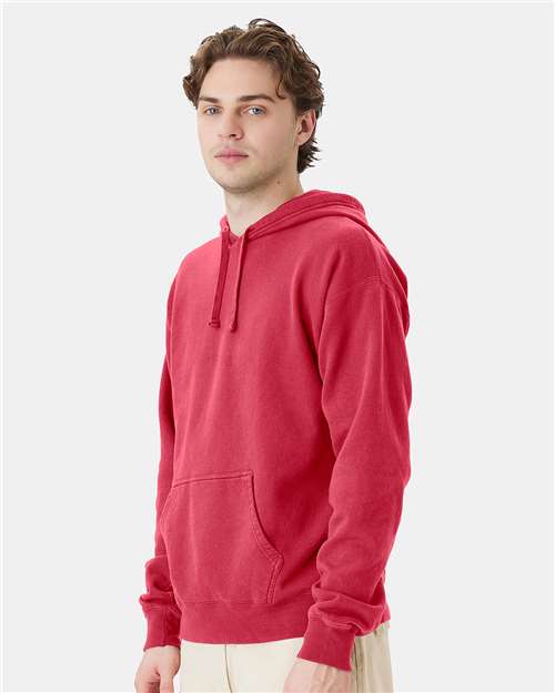 ComfortWash by Hanes Unisex Garment-Dyed Hooded Sweatshirt GDH450 - Crimson Fall