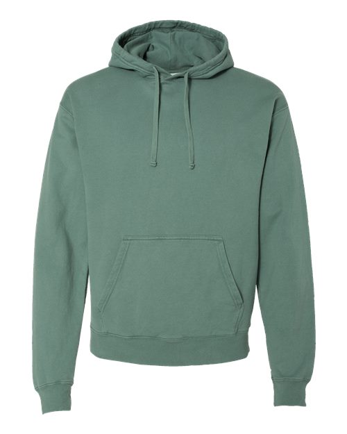 ComfortWash by Hanes Unisex Garment-Dyed Hooded Sweatshirt GDH450 - Cypress Green