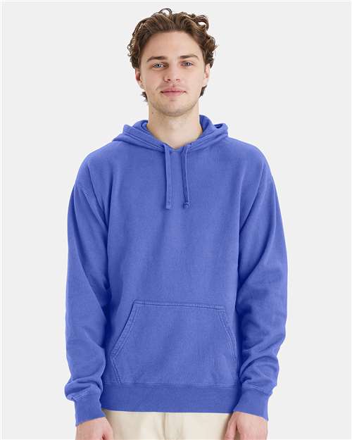 ComfortWash by Hanes Unisex Garment-Dyed Hooded Sweatshirt GDH450 - Deep Forte Blue