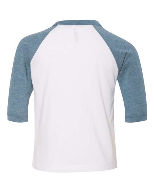 BELLA + CANVAS Toddler Three-Quarter Sleeve Baseball Tee 3200T