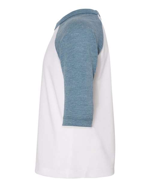 BELLA + CANVAS Toddler Three-Quarter Sleeve Baseball Tee 3200T