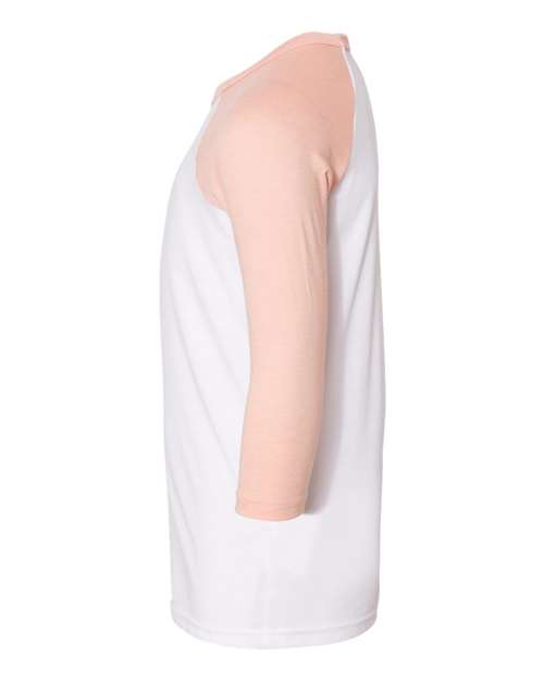 BELLA + CANVAS Youth Three-Quarter Sleeve Baseball Tee 3200Y