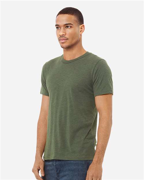 BELLA + CANVAS Triblend Tee 3413 - Military Green Triblend