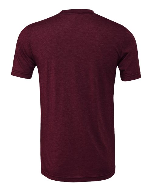 BELLA + CANVAS Triblend Tee 3413 - Solid Maroon Triblend