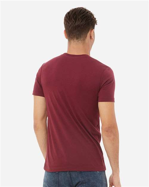 BELLA + CANVAS Triblend Tee 3413 - Solid Maroon Triblend