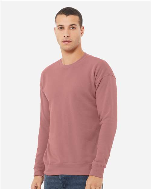 BELLA + CANVAS Unisex Sponge Fleece Drop Shoulder Crewneck Sweatshirt 3945 - Mauve