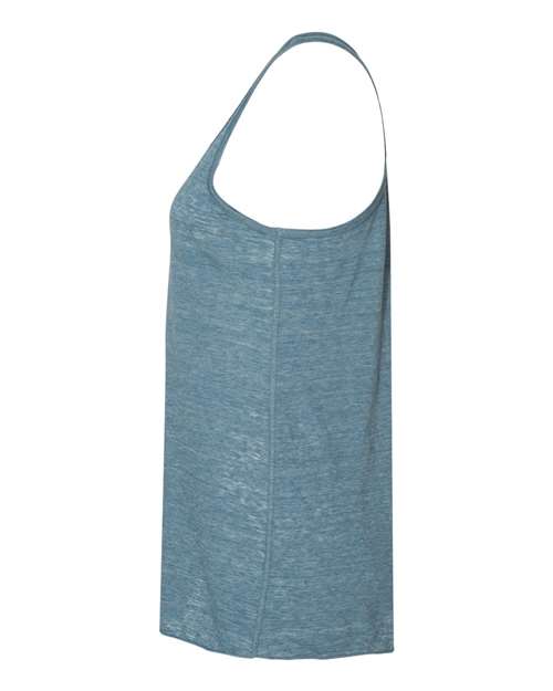 BELLA + CANVAS Women's Flowy Racerback Tank 8800 - Denim Slub