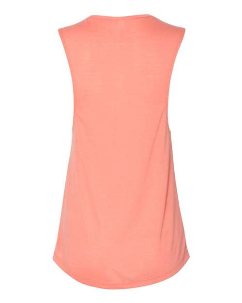 BELLA + CANVAS Women's Flowy Scoop Muscle Tank 8803 - Sunset