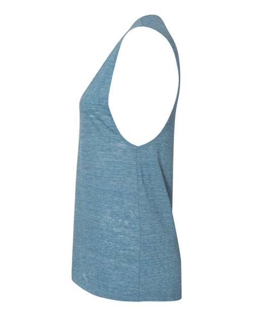 BELLA + CANVAS Women's Flowy Scoop Muscle Tank 8803 - Denim Slub