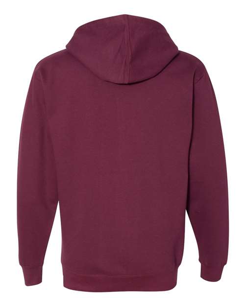 Independent Trading Co. Unisex Midweight Full-Zip Hooded Sweatshirt SS4500Z - Maroon