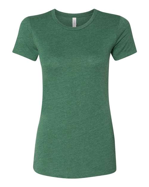 BELLA + CANVAS Women's Slim Fit Tee 6004 - Heather Grass Green