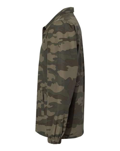 Independent Trading Co. Men's Water-Resistant Windbreaker Coach’s Jacket EXP99CNB