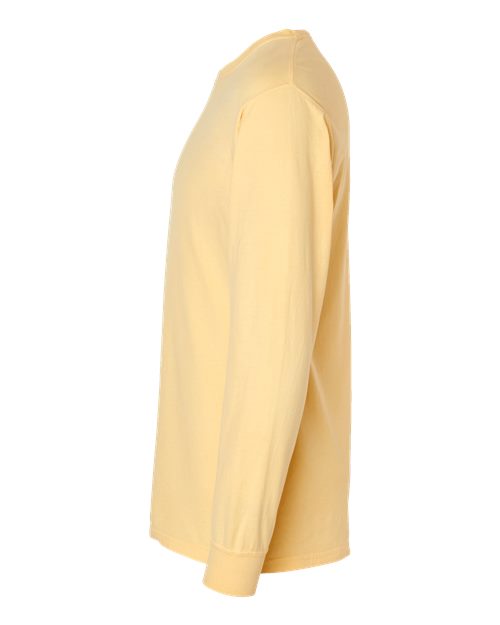 ComfortWash by Hanes Unisex Garment-Dyed Long Sleeve T-Shirt GDH200 - Summer Squash Yellow
