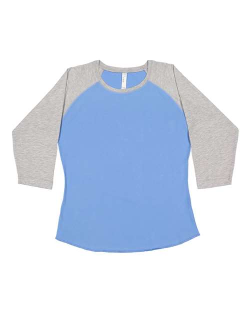 LAT Women's Baseball Fine Jersey Three-Quarter Sleeve Tee 3530