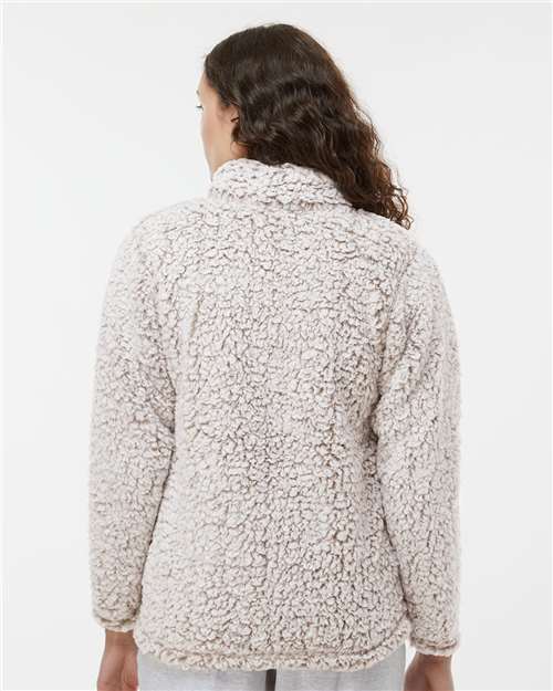 J. America Women’s Epic Sherpa Quarter-Zip Pullover 8451