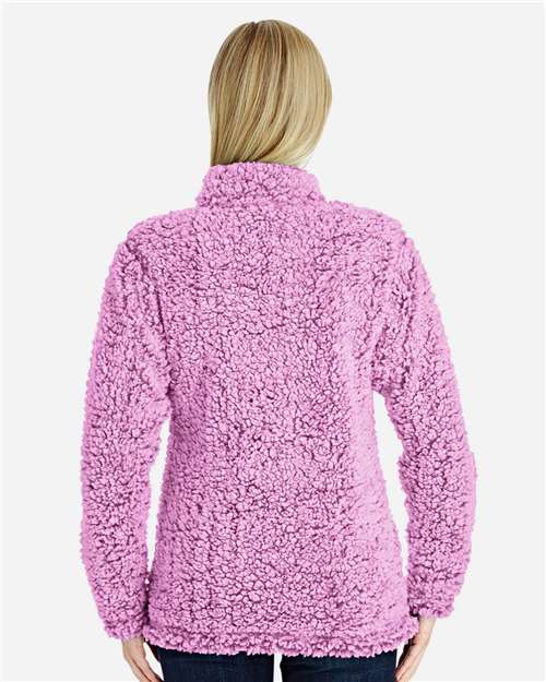 J. America Women’s Epic Sherpa Quarter-Zip Pullover 8451