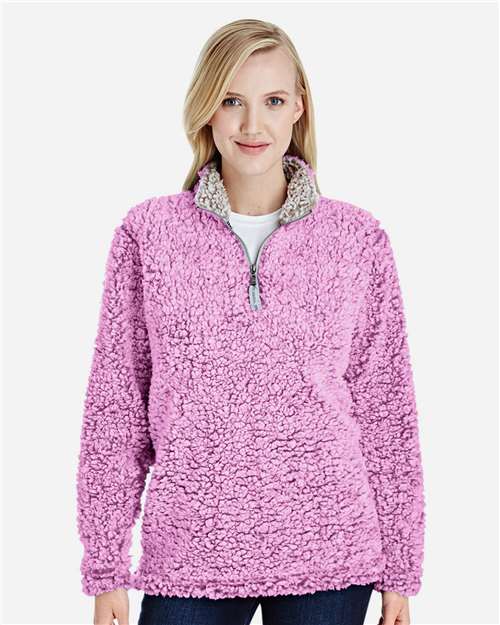 J. America Women’s Epic Sherpa Quarter-Zip Pullover 8451