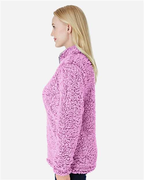 J. America Women’s Epic Sherpa Quarter-Zip Pullover 8451