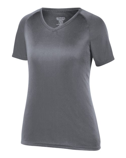Augusta Sportswear Women's Attain Wicking V-Neck T-Shirt 2792 - Graphite