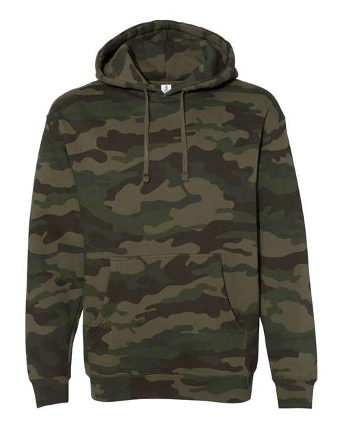 Independent Trading Co. Unisex Heavyweight Hooded Sweatshirt IND4000 - Forest Camo