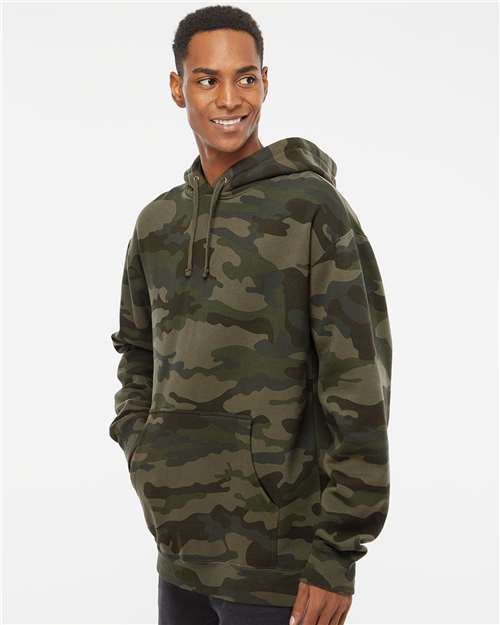 Independent Trading Co. Unisex Heavyweight Hooded Sweatshirt IND4000 - Forest Camo