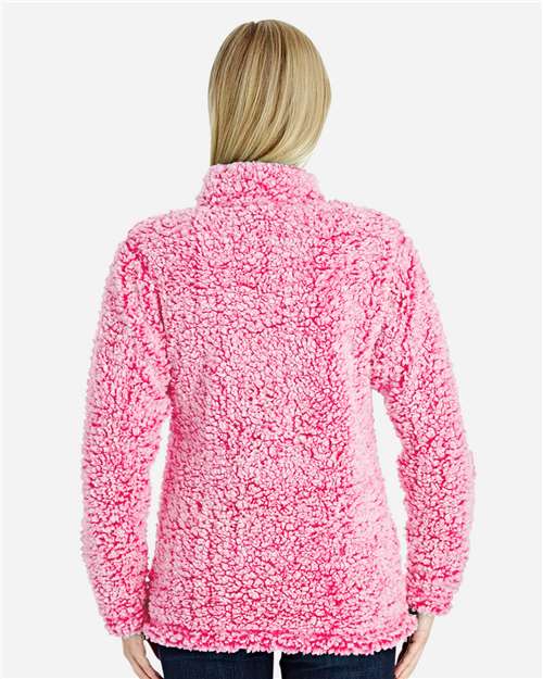 J. America Women’s Epic Sherpa Quarter-Zip Pullover 8451