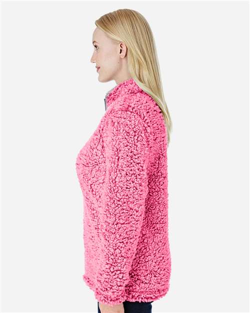 J. America Women’s Epic Sherpa Quarter-Zip Pullover 8451