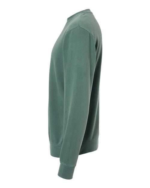 Independent Trading Co. Unisex Midweight Pigment-Dyed Crewneck Sweatshirt PRM3500 - Pigment Alpine Green