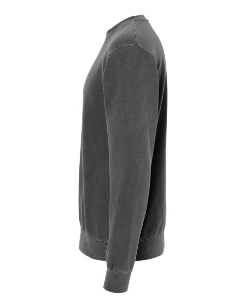 Independent Trading Co. Unisex Midweight Pigment-Dyed Crewneck Sweatshirt PRM3500 - Pigment Black