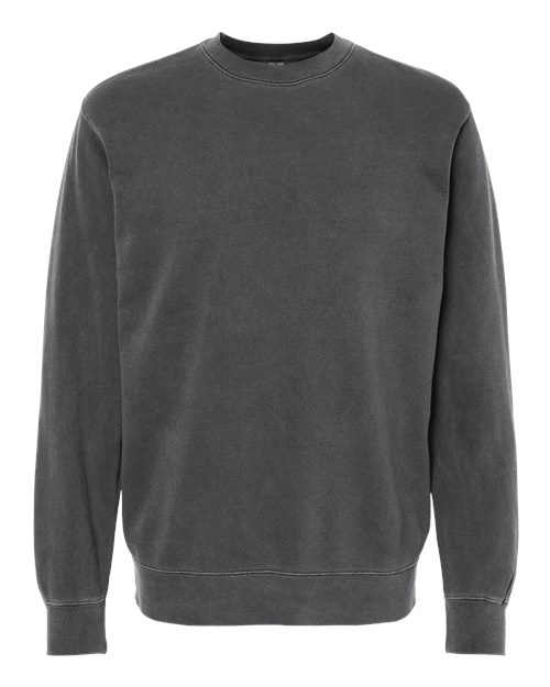 Independent Trading Co. Unisex Midweight Pigment-Dyed Crewneck Sweatshirt PRM3500 - Pigment Black